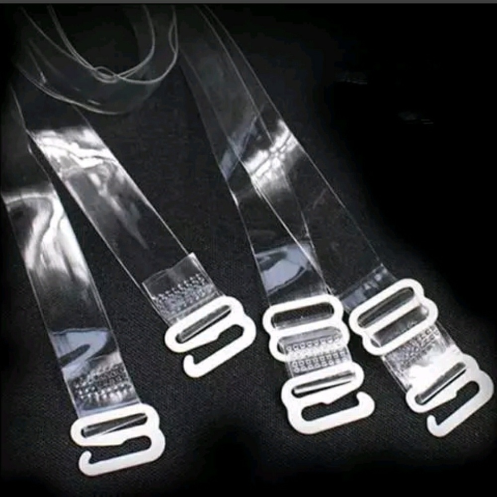 5/$25 New! Clear Transparent Adjustable Bra Straps -No brand